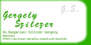 gergely szilczer business card